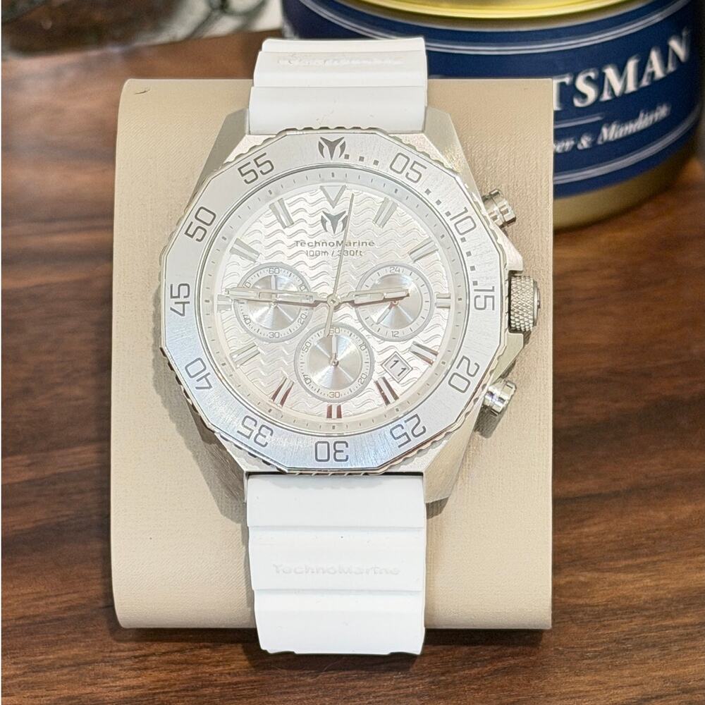 TechnoMarine Mar Vivo TM-225080 Men’s White Chronograph Quartz Watch
